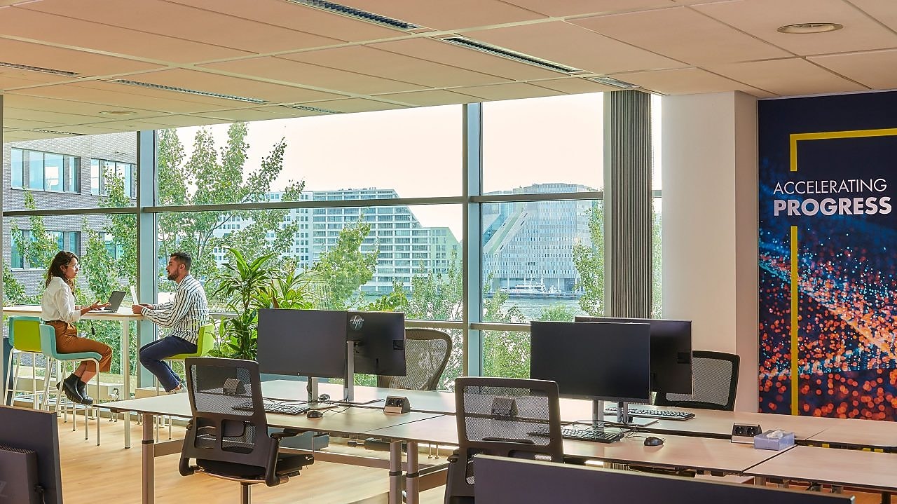 Co-working office floors