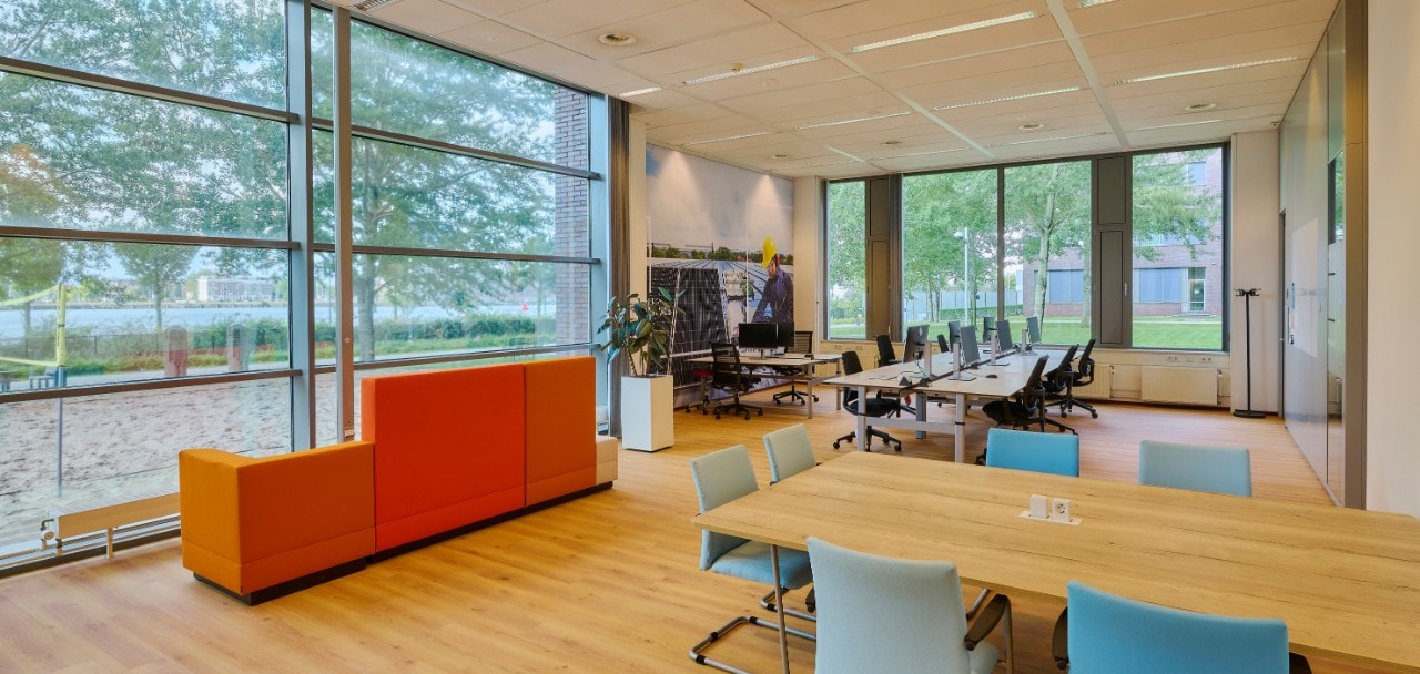 Co-working office floors