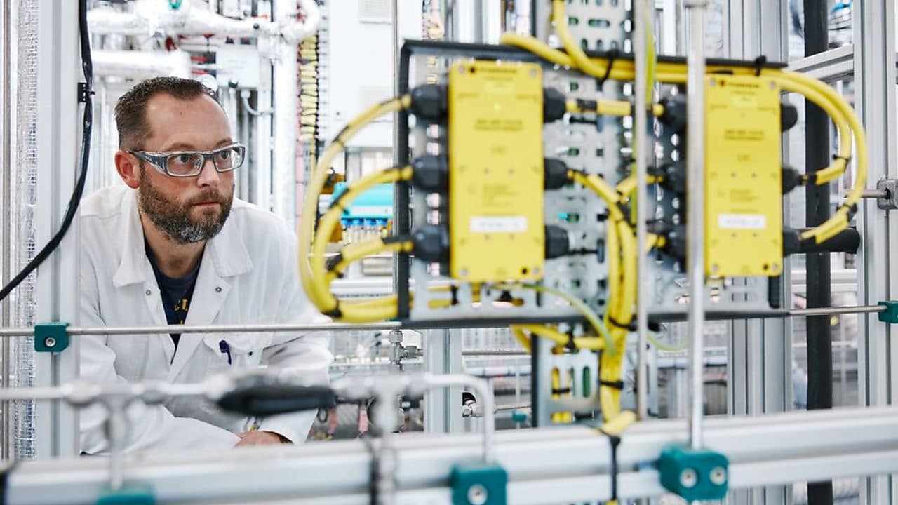 A man working in a lab